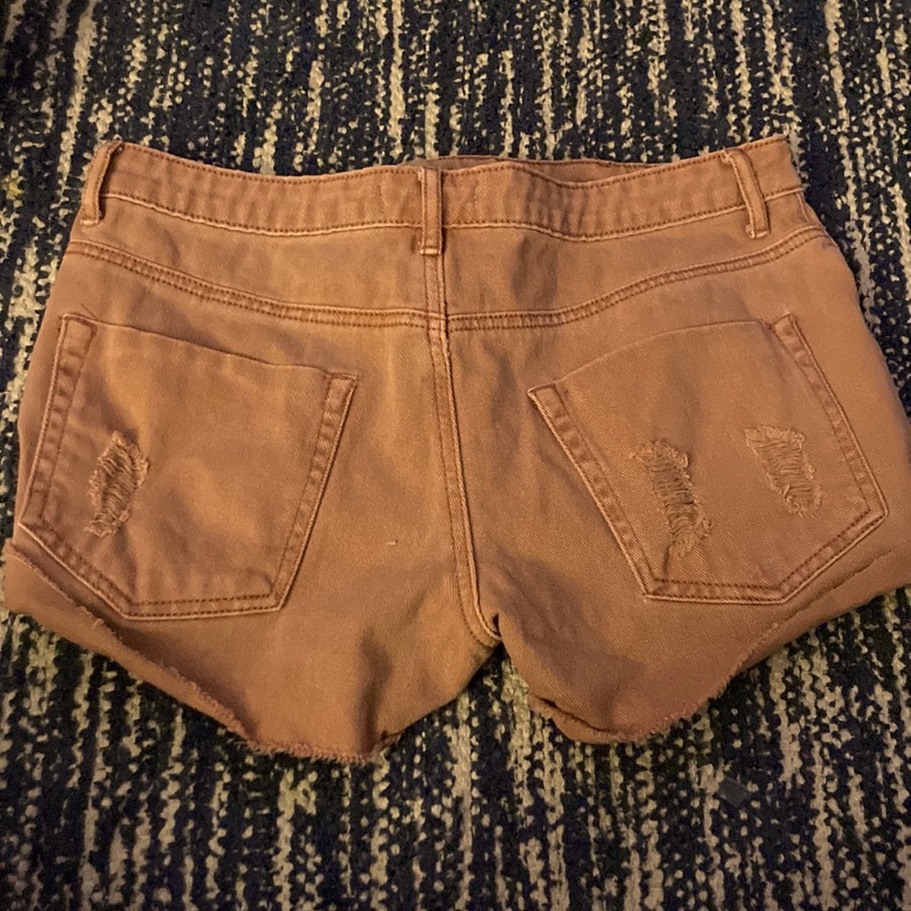 Pink Forever 21 Ripped Shorts - Picture 3 of 3